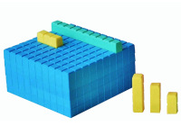 Großer Zehnersystem-Rechensatz (farbig, steckbar, 184-teilig)