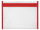 Abheftbare Reißverschlussmappe (groß, 30 x 23 cm) rot
