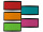 Ersatz-Stempelkissen für Selbststempler SETs 5er-Set (1x rot,grün,orange,mint,pink)