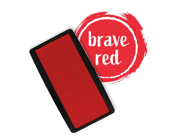 Ersatz-Stempelkissen für Selbststempler brave red