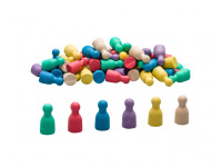 Spielfiguren in 6 Farben (60 Stck.)