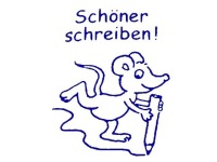 Lehrerstempel "Schöner schreiben!" (Motiv:...