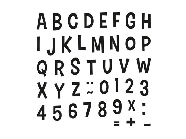 SoftstempelSet Buchstaben & Zahlen