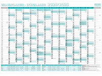 RESTPOSTEN - Wandplaner Schuljahr 2024/25