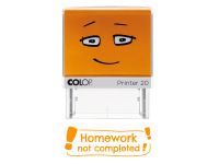 Selbststempler "Homework not completed!"