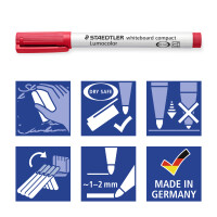 Whiteboardmarker Lumocolor mit Rundspitze (4 Stck.)