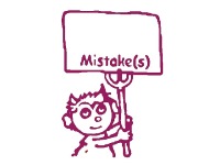 Englischer Lehrerstempel "Mistake(s)"...