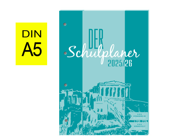 A5 Schulplaner 2025/26 - Loseblattsammlung 4-fach gelocht