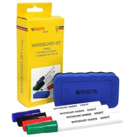 4 Whiteboardmarker + Schwamm gratis