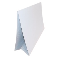 Klausur-Sichtblende (weiß, glatt)