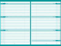 A5 Schulplaner 2026/27 - Loseblattsammlung 4-fach gelocht