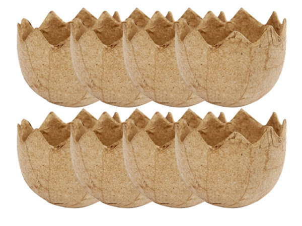 Pappmachee-Eier zum Bemalen (8 Stck.)