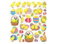 105 glitzernde Ostersticker