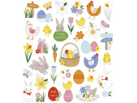 105 glitzernde Ostersticker