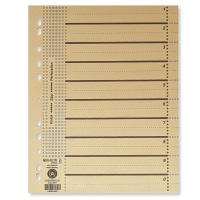 A4 Karton-Register/10 Trennblätter
