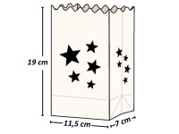 Lichtertüten Sterne (5 Stck.)