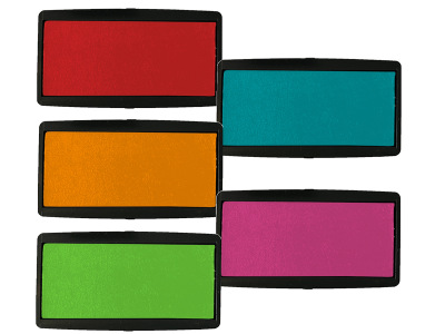 5er-Set (1x rot,grün,orange,mint,pink)